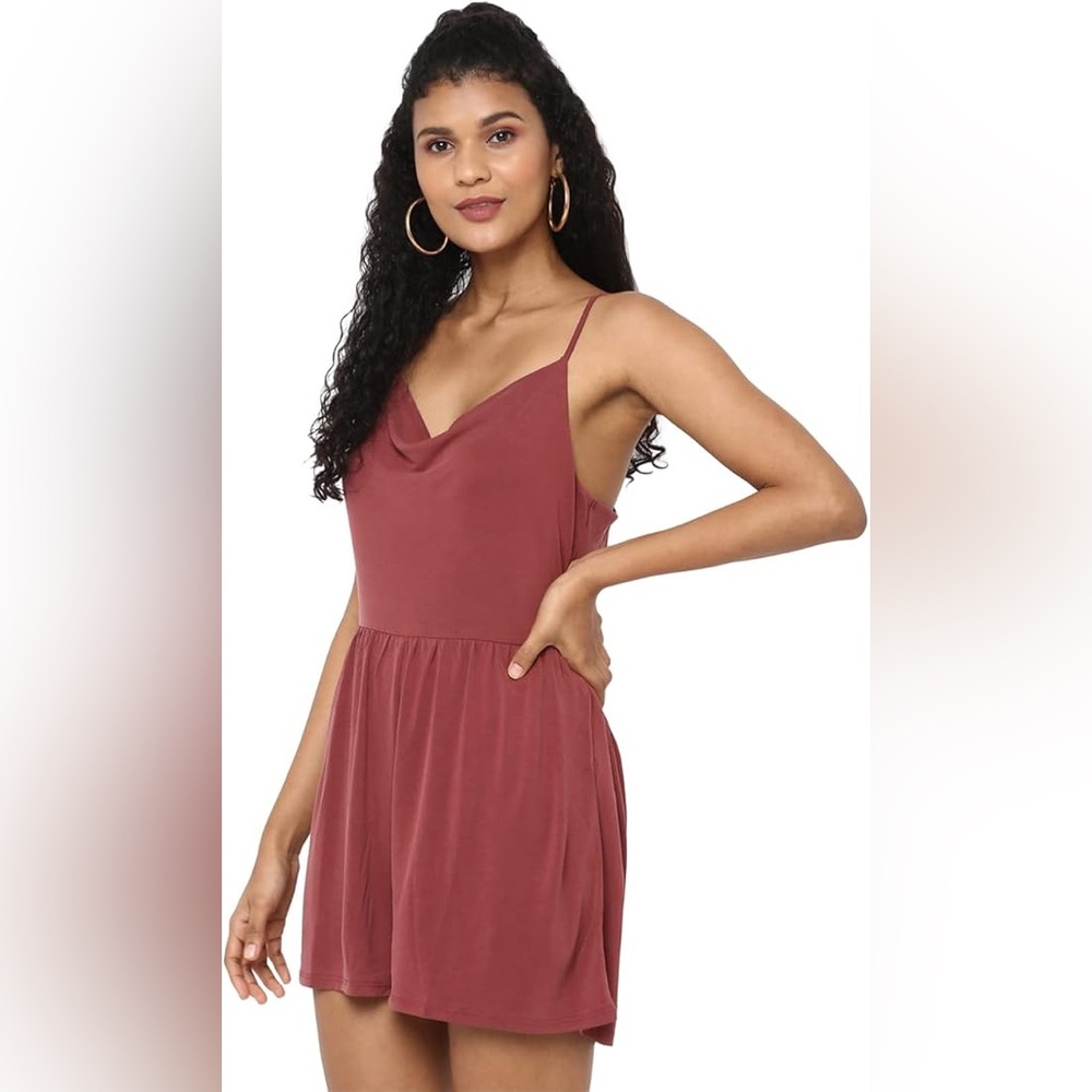 American Eagle Modal Blend Cowl Neck Romper